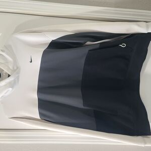 Nike White and Black Hoodie